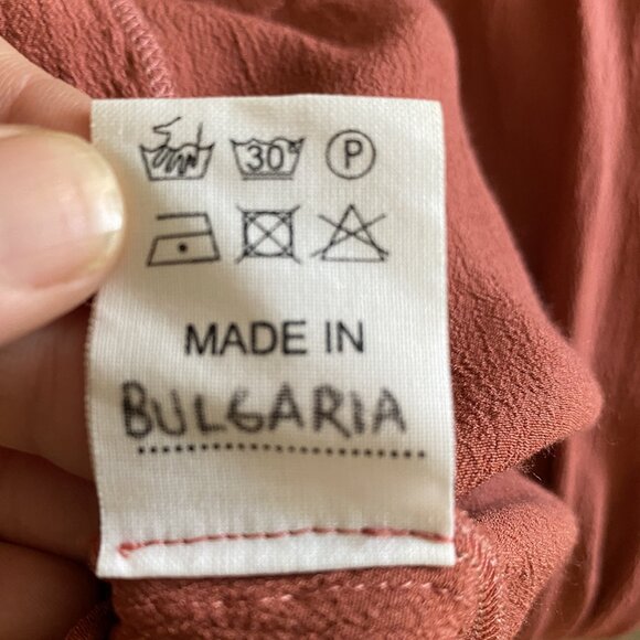 Stephan Schneider Rust Terracotta Draped Dress – (Size S) - Picture 7 of 9